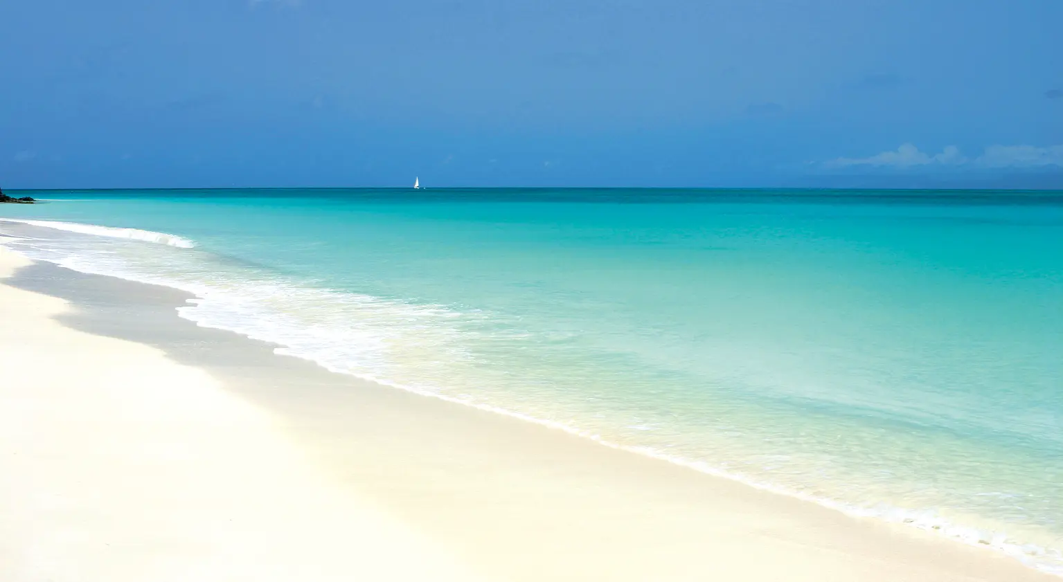 Tropical beach landscape Antigua